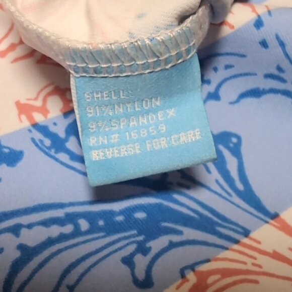 J. McLaughlin Tshirt Paisley Striped Short Sleeve Coral Summer Resortwear Top - Picture 7 of 9